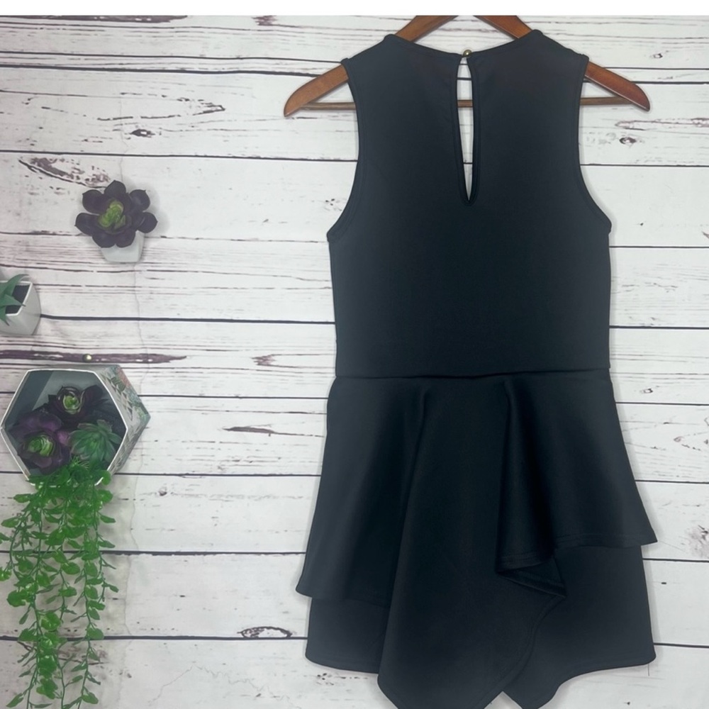 NWT UK2LA Black Sleeveless Dressy Romper Size Medium Shorts Mini